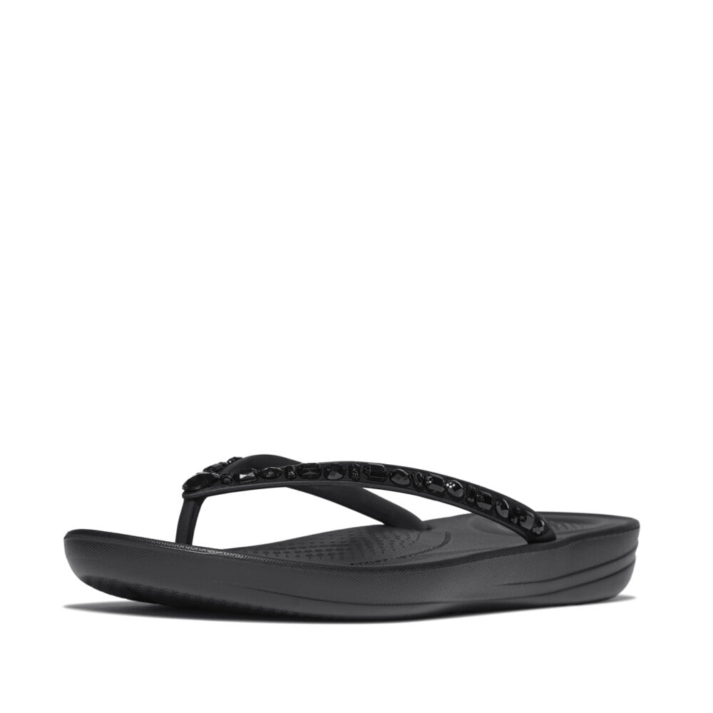 FitFlop IQUSHION Multi-Crystal Ergonomic Flip-Flops Slippers