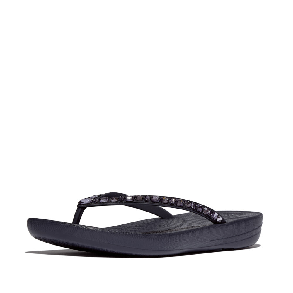 FitFlop IQUSHION Multi-Crystal Ergonomic Flip-Flops Slippers