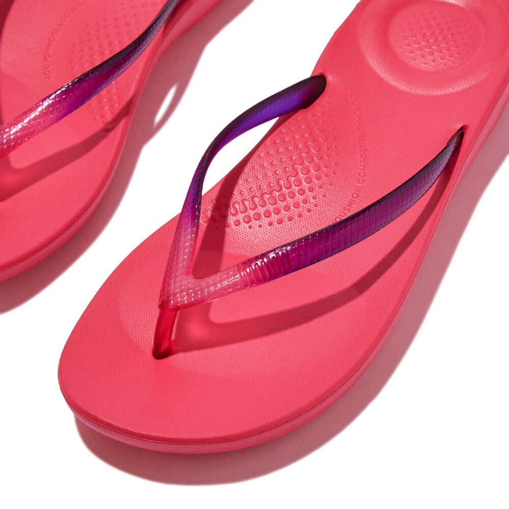 Ombré Transparent Ergonomic Flip-Flops IQUSHION iQushion