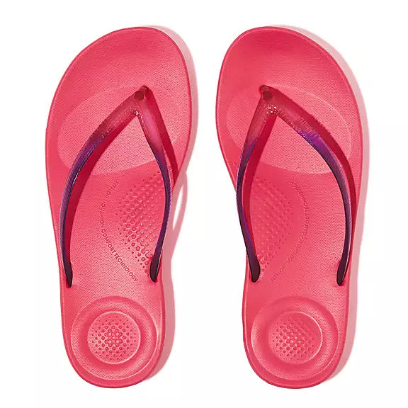 FitFlop FitFlop iQushion Ombre Transparent Flip Flops   