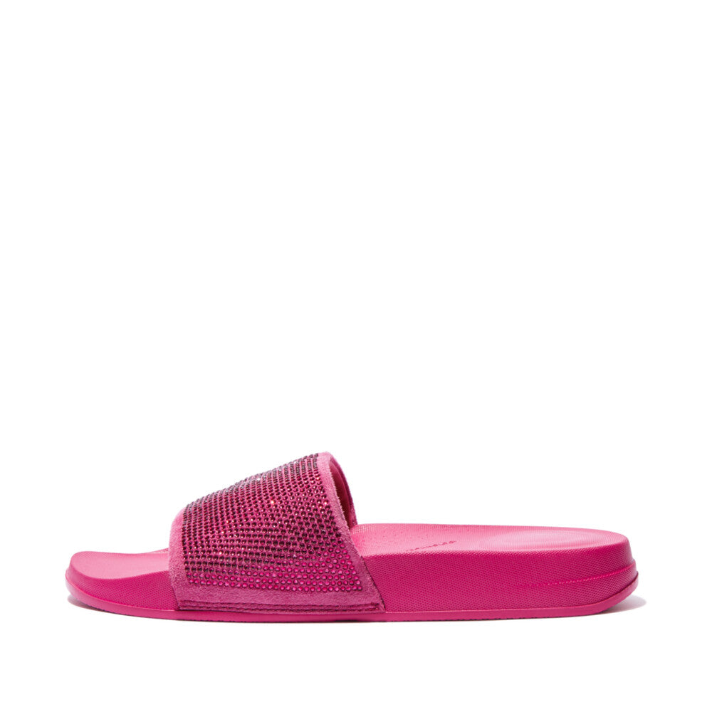 FitFlop FitFlop IQUSHION Embellished Slides  Fuchsia Rose 3 