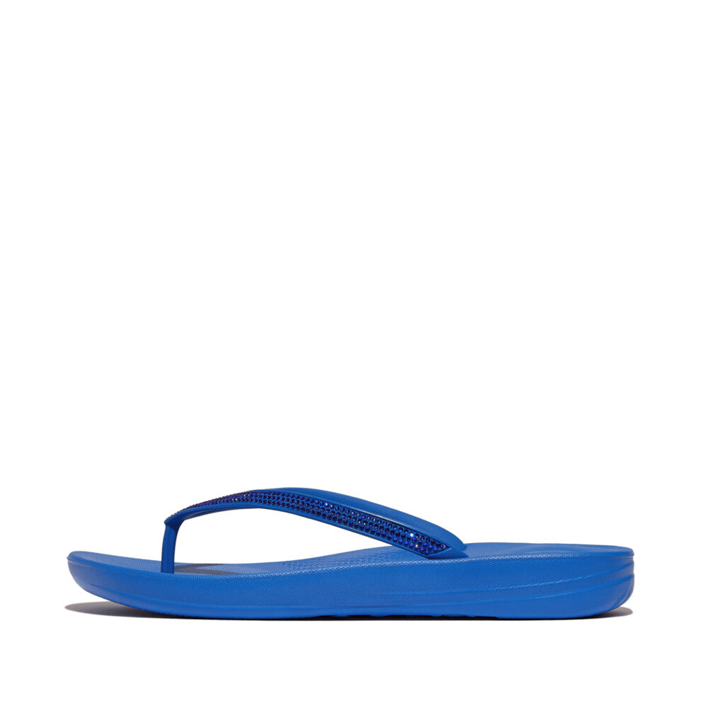 FitFlop FitFlop IQUSHION Sparkle Flip-Flops iQushion French Blue UK 4