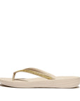 FitFlop FitFlop IQUSHION Sparkle Flip-Flops iQushion Stone Beige UK 3