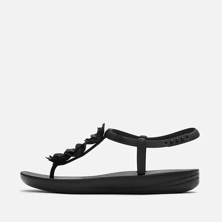 IQUSHION Splash Flower T-Bar Sandals
