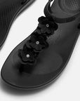 IQUSHION Splash Flower T-Bar Sandals