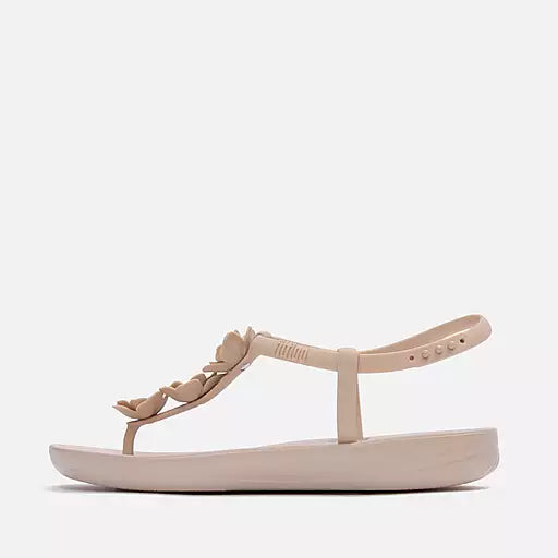 IQUSHION Splash Flower T-Bar Sandals