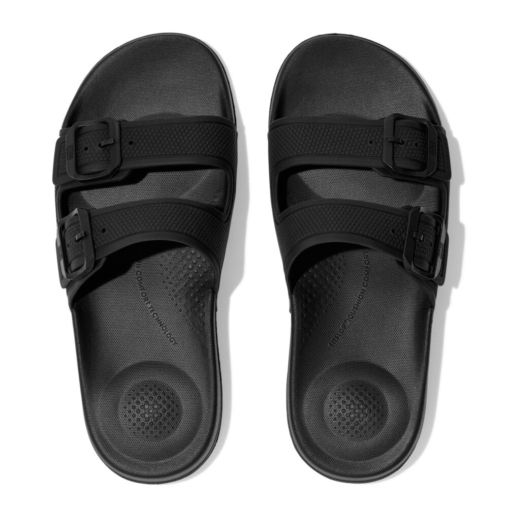 FitFlop FitFlop IQUSHION Two-Bar Buckle Slides    