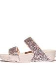 Trenton Lulu Multi Tonal Glitter Slides Sandals Sandal Nude Rose 5 