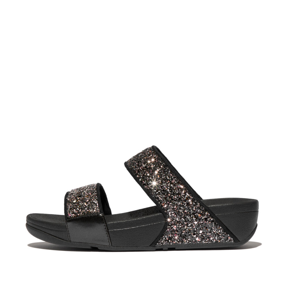 Trenton Lulu Multi Tonal Glitter Slides Sandals Sandal Black 5 