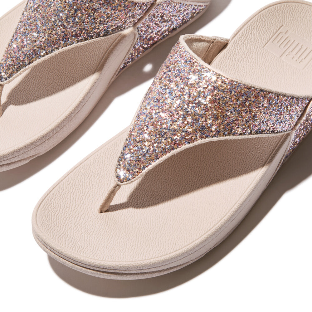 Trenton Lulu Multi Tonal Glitter Toe Post Sandals Sandal   