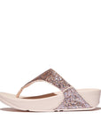 Trenton Lulu Multi Tonal Glitter Toe Post Sandals Sandal Nude Rose 5 