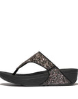 Trenton Lulu Multi Tonal Glitter Toe Post Sandals Sandal Black 5 