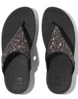 Trenton Lulu Multi Tonal Glitter Toe Post Sandals Sandal   