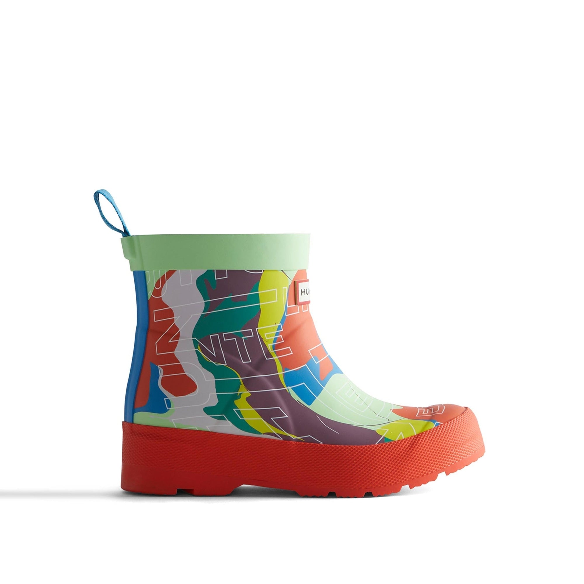 Hunter Hunter Kids Play Logo Boot Blue/Red/Yellow 1