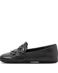 FitFlop FitFlop LENA Leather Loafer Entwined Loops  All Black 3 
