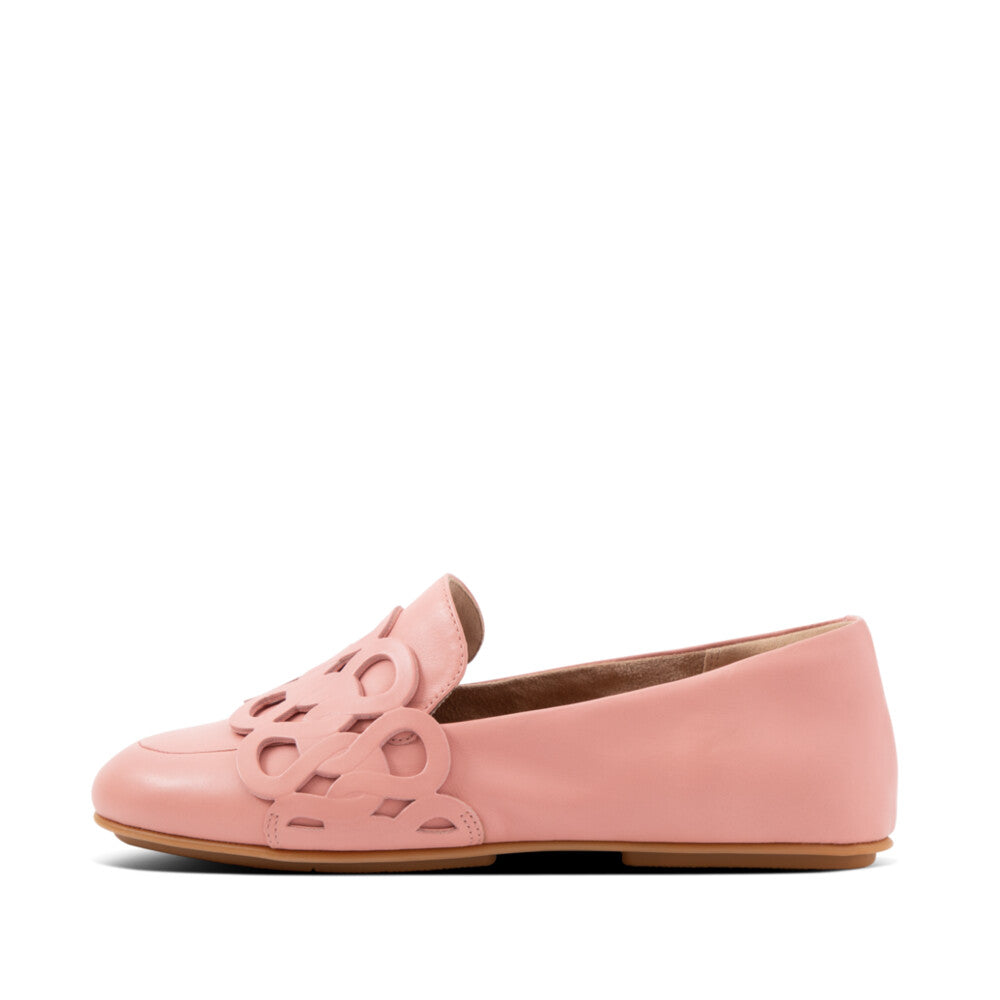 Leather Loafer Entwined Loops LENA Dynamicush Rose Pink 4