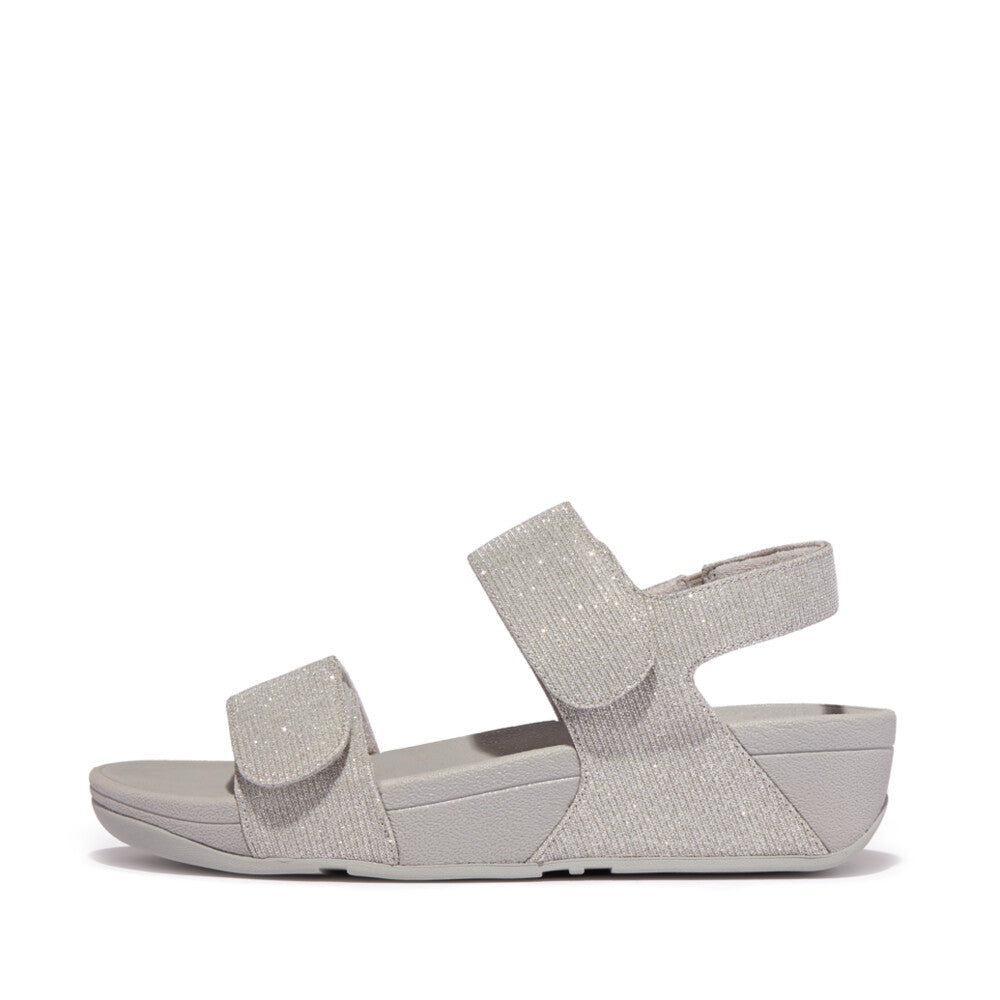 FitFlop Lulu Adjustable Shimmerlux Microwobbleboard Silver 3