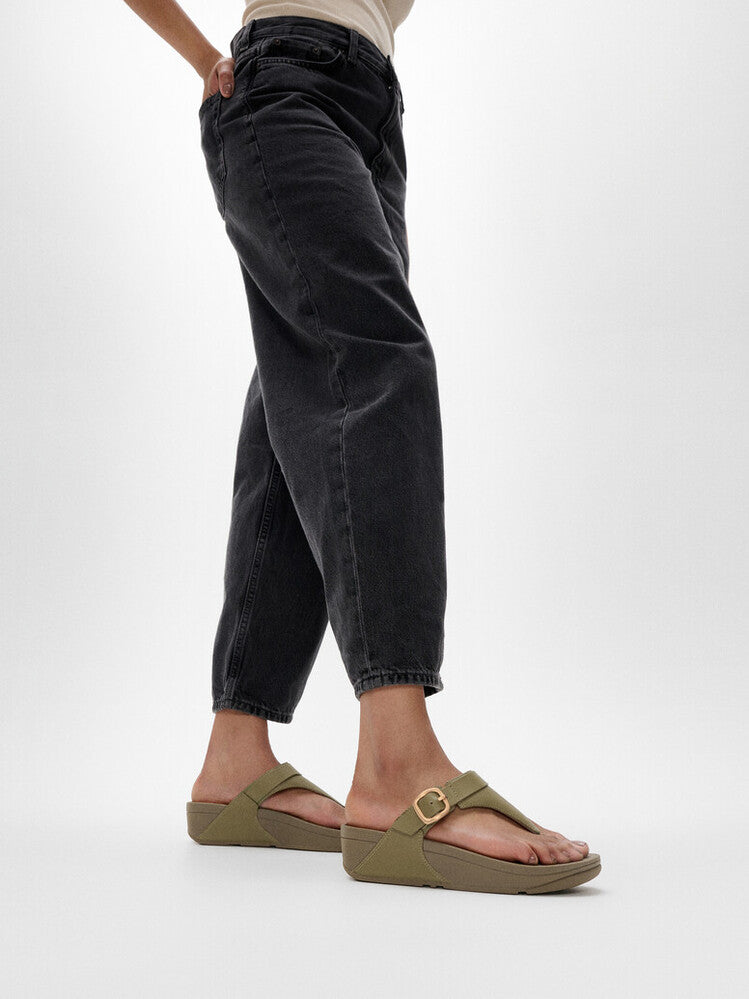 Adjustable Leather Toe-Posts LULU Microwobbleboard