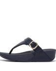 FitFlop FitFlop LULU Adjustable Leather Toe-Posts  Midnight Navy 3 