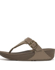 FitFlop FitFlop LULU Adjustable Leather Toe-Posts  Mink Grey 3 