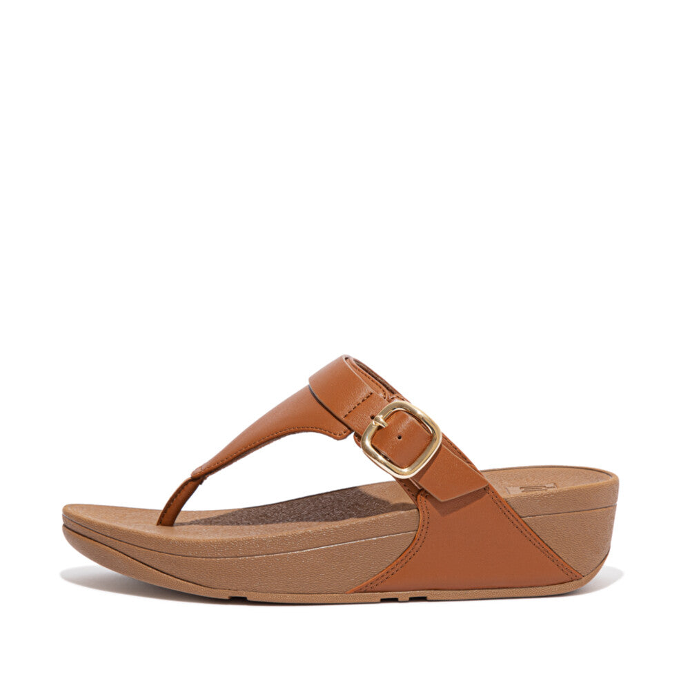 FitFlop FitFlop LULU Adjustable Leather Toe-Posts  Tan 4 