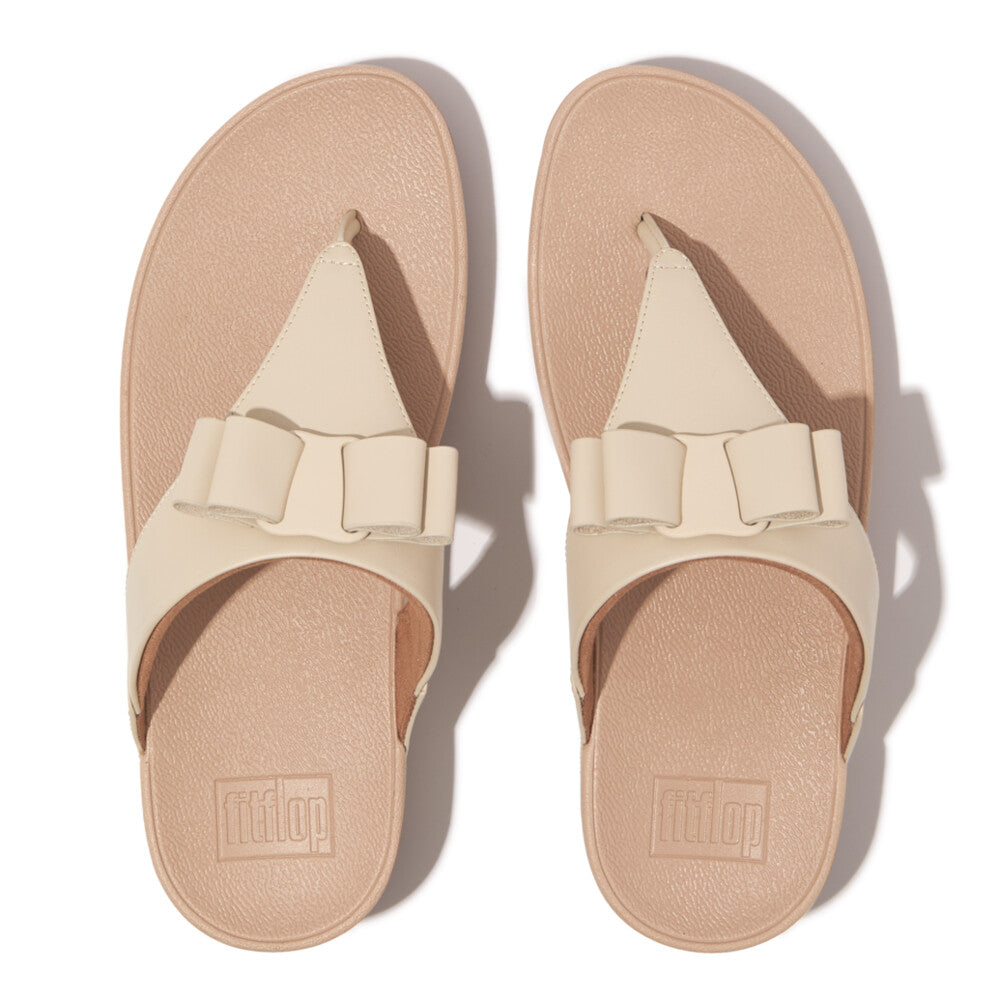FitFlop FitFlop LULU Bow leather Toe-Post Sandals    
