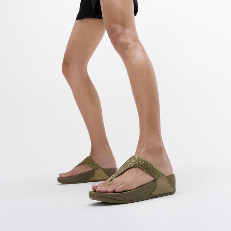 Crystal Toe-Post Sandals LULU Microwobbleboard