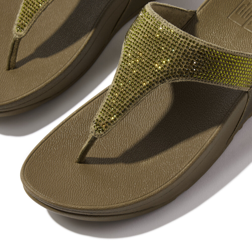 Crystal Toe-Post Sandals LULU Microwobbleboard