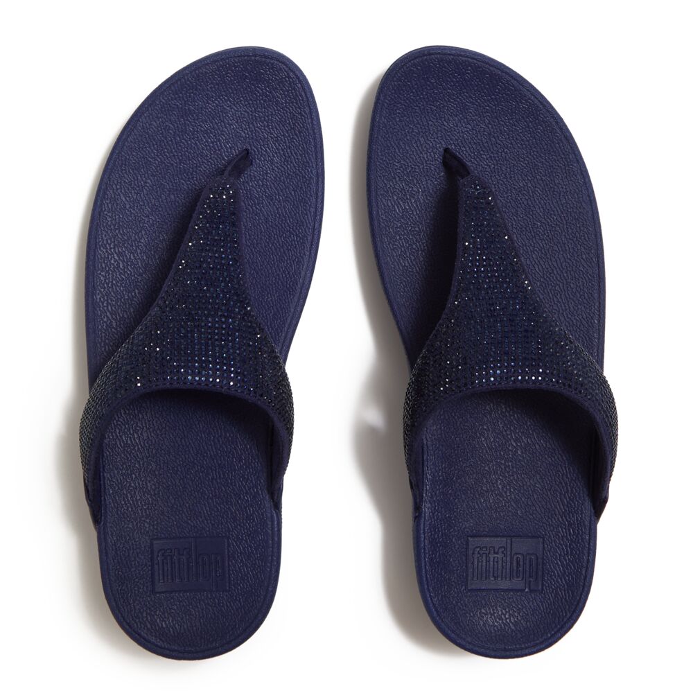 FitFlop Lulu Crystal Toe-Post Sandals