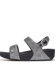 FitFlop Lulu Glitterball Back-Strap Microwobbleboard Silver 3