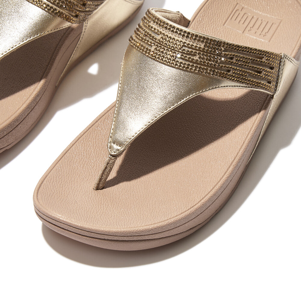 FitFlop FitFlop LULU Laser Crystal Leather Sandals    