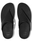 FitFlop Lulu Leather Toe-Post Sandals Microwobbleboard