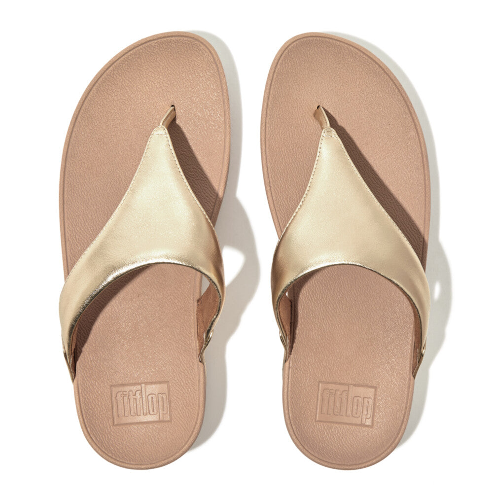 Lulu Leather Toe-Post Sandals