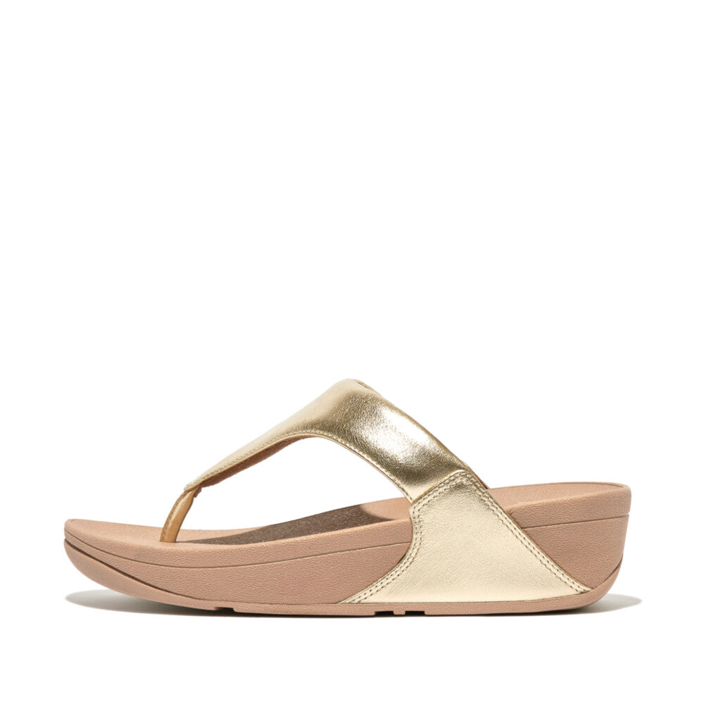 Lulu Leather Toe-Post Sandals
