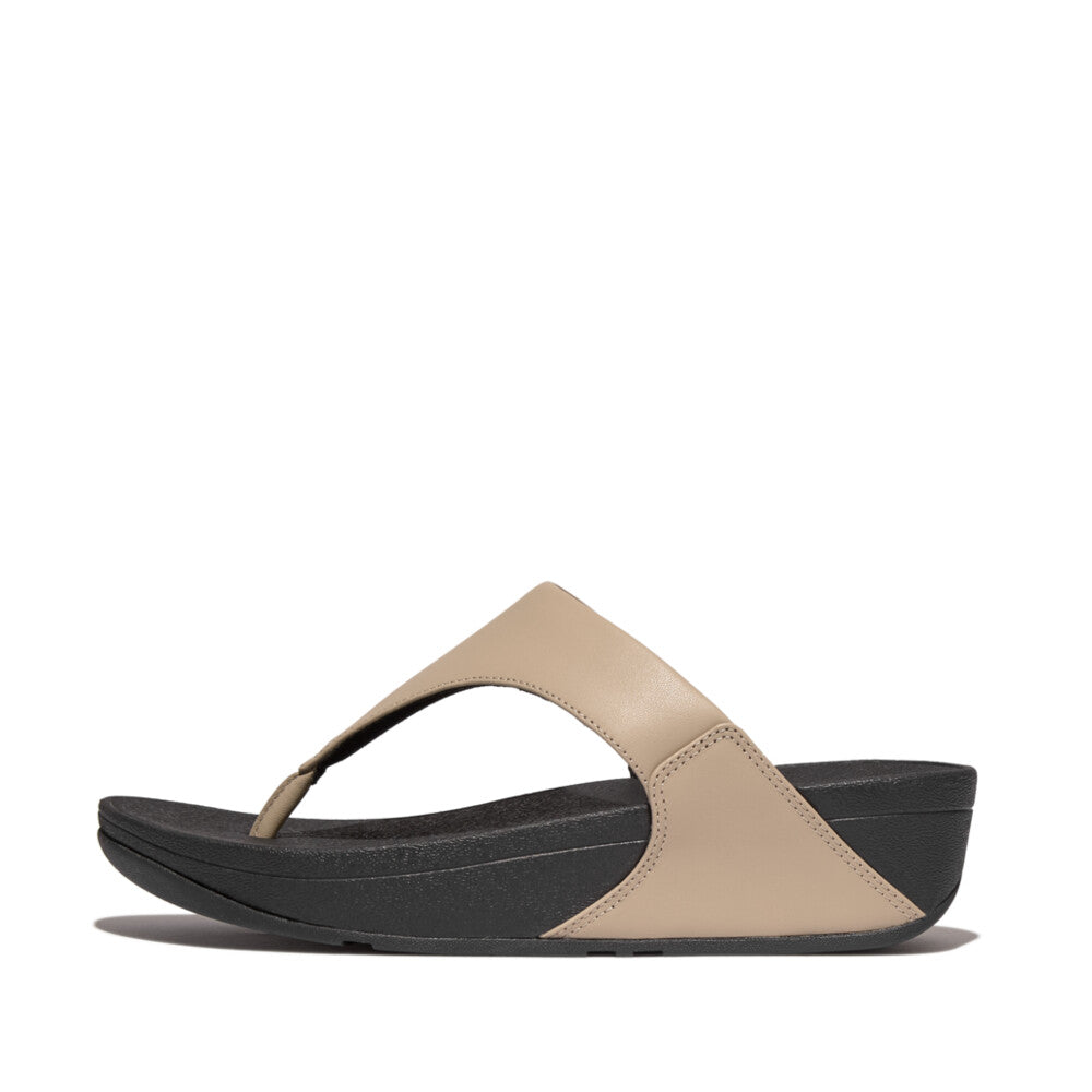 Lulu Leather Toe-Post Sandals