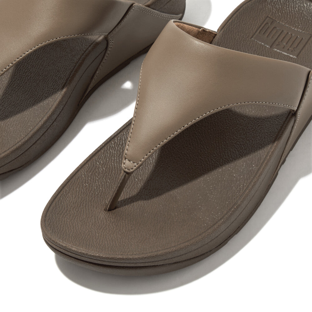 Lulu Leather Toe-Post Sandals