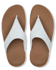 FitFlop Lulu Leather Toe-Post Sandals Microwobbleboard