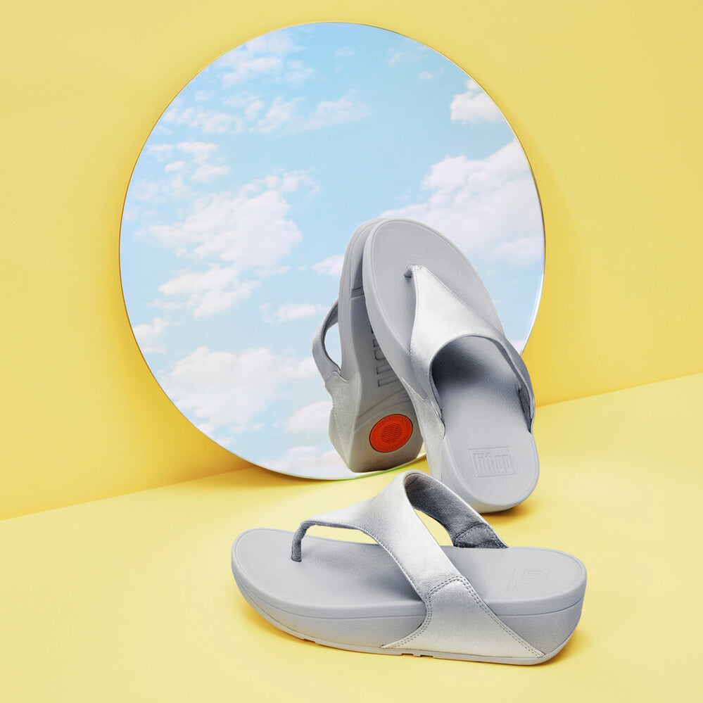 Lulu Leather Toe-Post Sandals