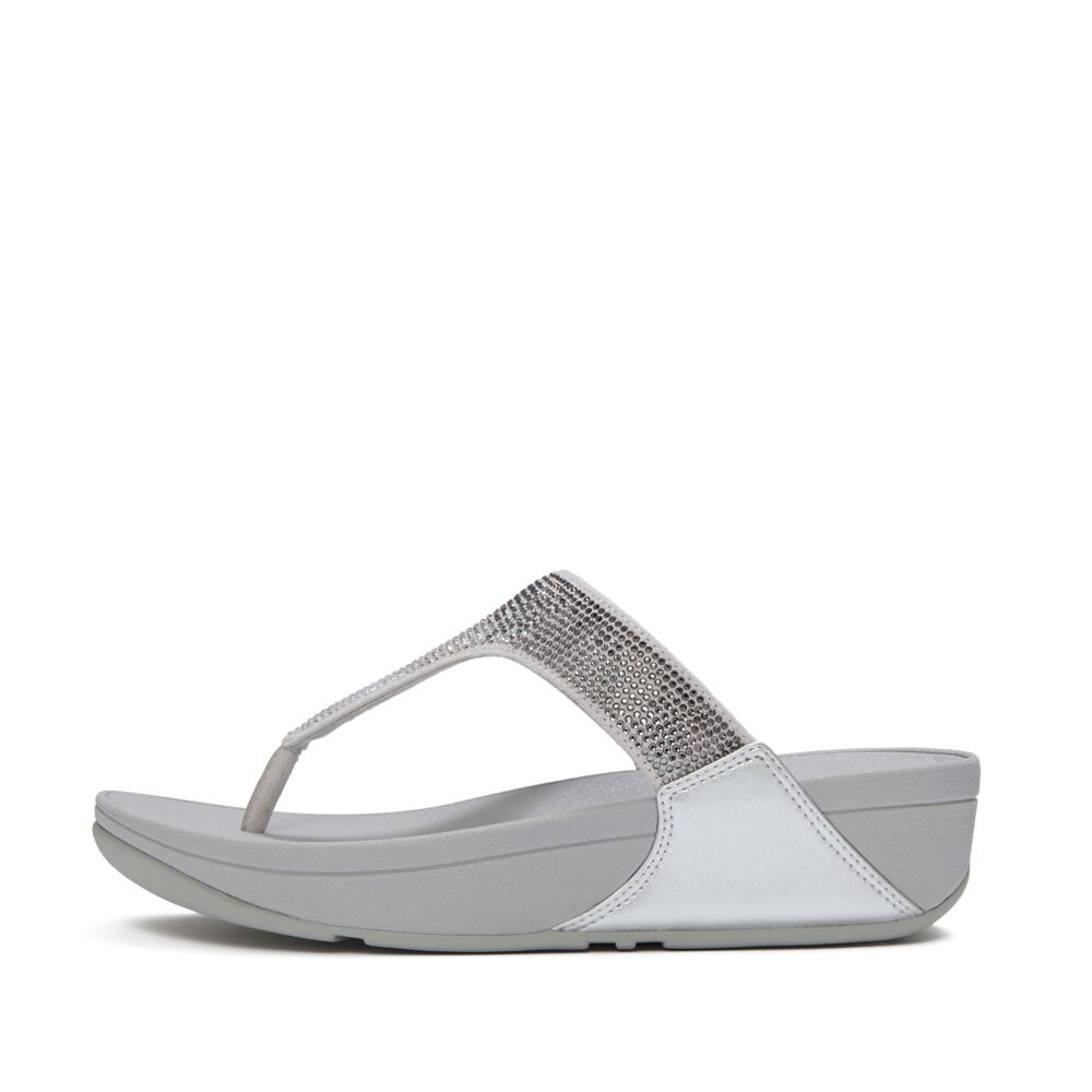 FitFlop Lulu Ombre Crystal Toe-Post Sandals