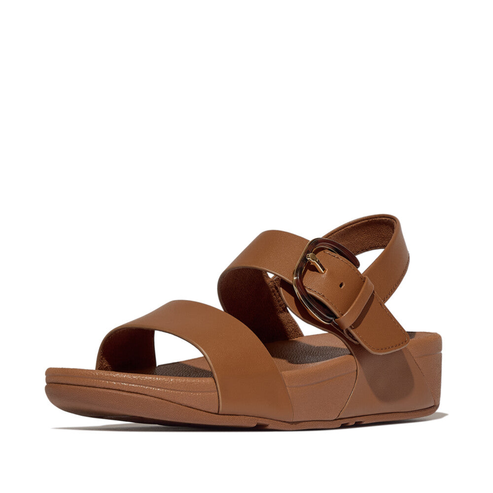 FitFlop LULU Resin-Buckle Leather Back-starp Sandals