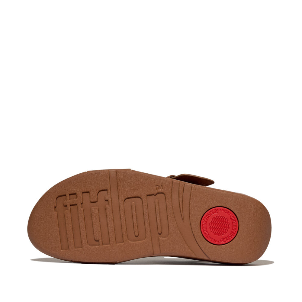 FitFlop LULU Resin-Buckle Leather Back-starp Sandals