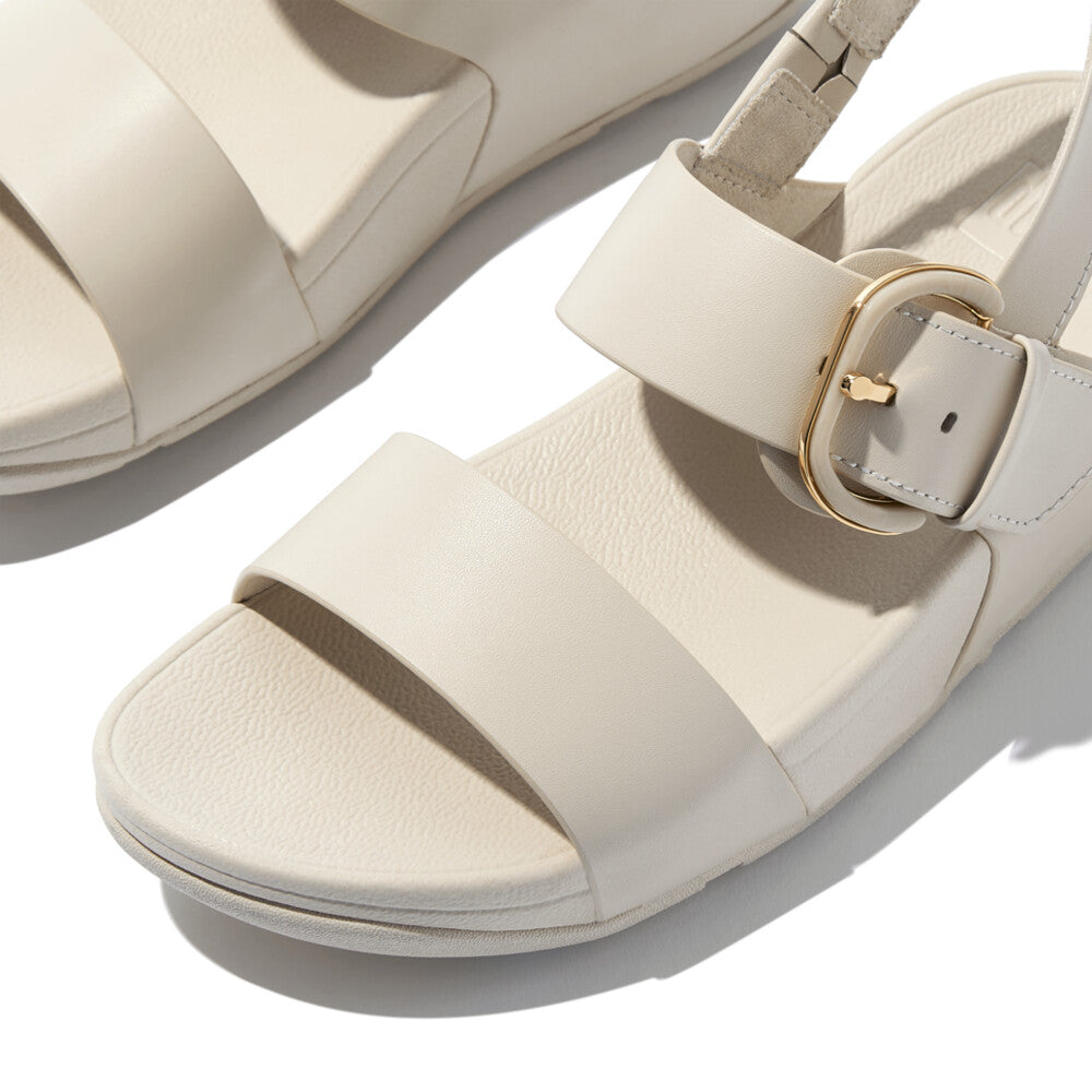 FitFlop LULU Resin-Buckle Leather Back-starp Sandals
