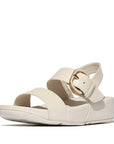 FitFlop LULU Resin-Buckle Leather Back-starp Sandals