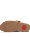 FitFlop FitFlop Lulu Resin-Buckle Leather Cross Slides Slide