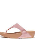 Shimmerlux Toe-Post Sandals LULU Microwobbleboard Metallic Soft Blush 4