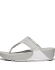Shimmerlux Toe-Post Sandals LULU Microwobbleboard Silver 4
