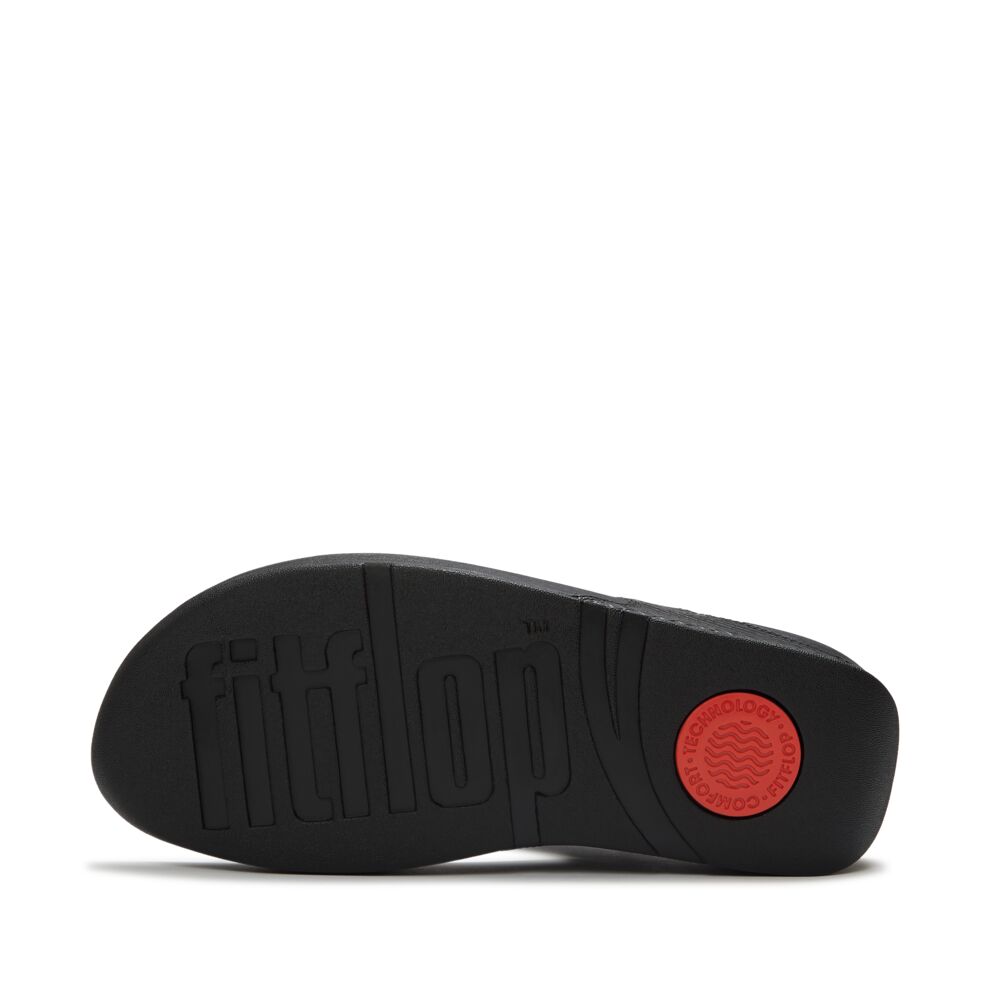FitFlop Lulu Snake Toe-Post Sandals