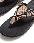 FitFlop Lulu Snake Toe-Post Sandals