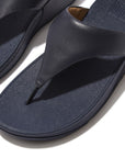 FitFlop Lulu Leather Toe-Post Sandals Microwobbleboard