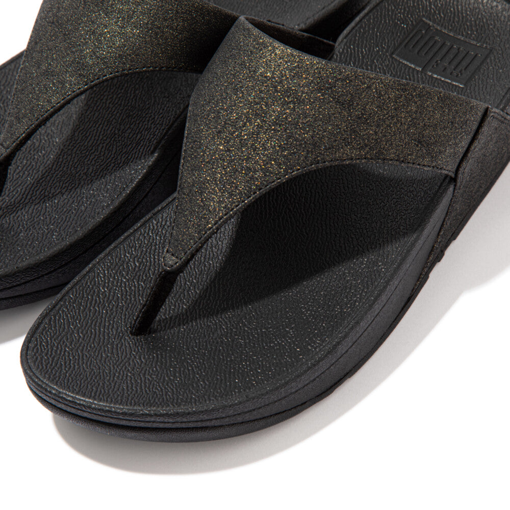 FitFlop Lulu Shimmer Toe-Post Microwobbleboard